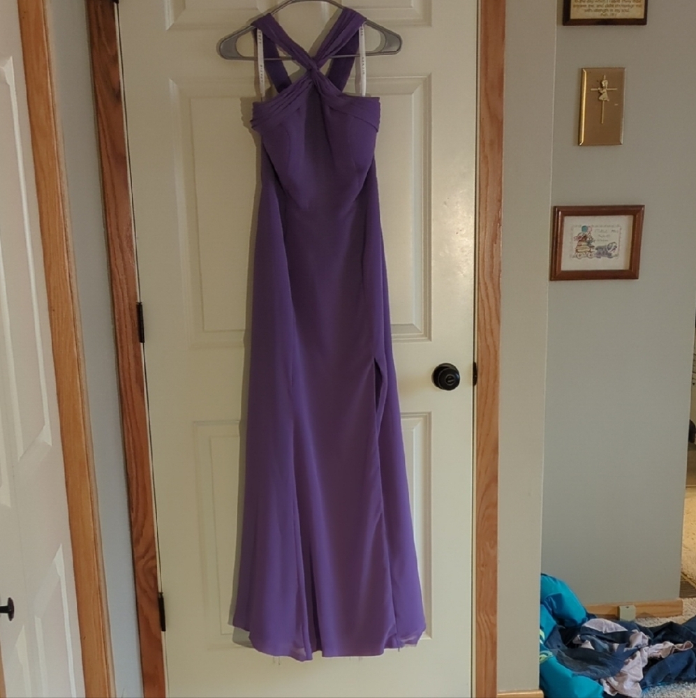 Elegant Purple Evening Gown